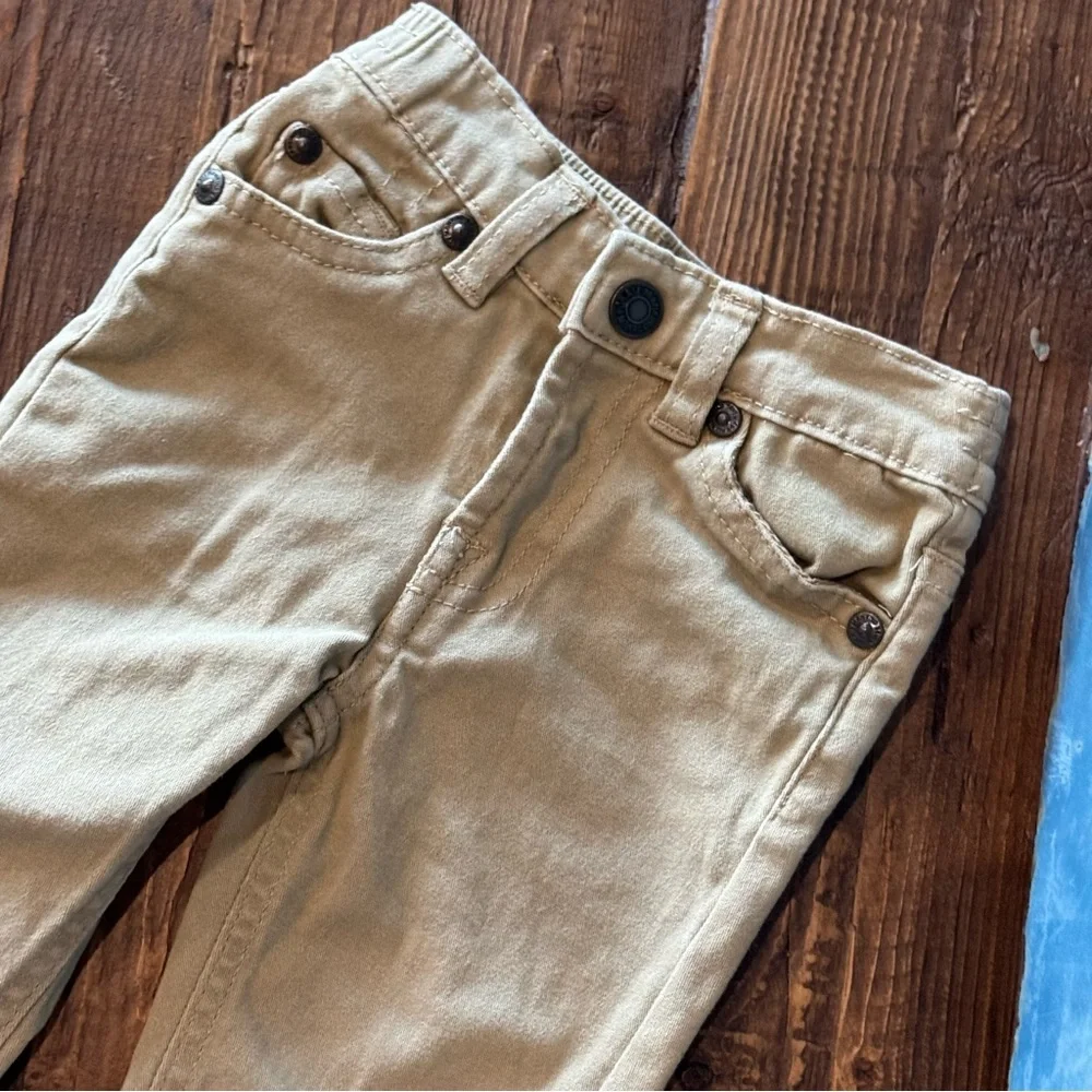 7 For All Mankind Khaki Tan Pants Jeans Size 12 Months Baby Boys Girls 12M - Picture 8 of 12